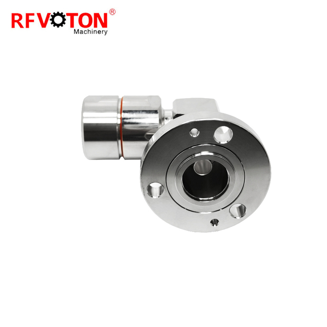 Factory Price 7/8" EIA Flange Right Angle 90 Degree RA Connector for 7/8" IF45 Foam Feeder Cable EIA Copper Brass Rohs