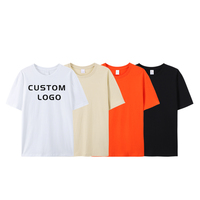 Haute qualité 190 grammes poids lourd en gros conception personnalisée vierge 100% coton biologique t-shirts unis T-shirts pour hommes