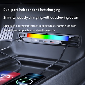 2024-2025 Car Modification Upgrade Car <b>Charger</b> Wired Fast Charging Docking Station Suitable for Xiaomi Su7/Ultra - Product Image 4