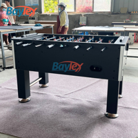 Table de foot noire classique de meilleure qualité Table de baby-foot Design le plus récent Jeu d'intérieur de football avec accessoires de balle Joueurs