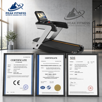 Caminadora Eléctrica Comercial con Pantalla LED y Función de Frecuencia Cardíaca para el Modelo T6 - Construcción de Acero para Ejercicios Cardiovasculares