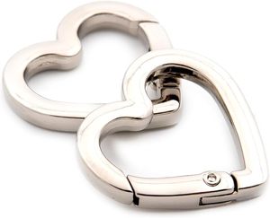 Anneau <span class=keywords><strong>d</strong></span>'<span class=keywords><strong>amour</strong></span> en métal, porte-clés en forme de cœur, clip à ressort <span class=keywords><strong>pour</strong></span> la fabrication de sacs à main, attache à anneau <span class=keywords><strong>d</strong></span>'<span class=keywords><strong>amour</strong></span> à bords arrondis, support de porte-clés - Product Image 1