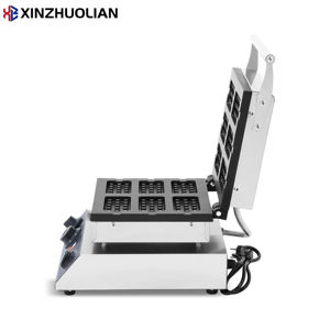 <span class=keywords><strong>Gaufrier</strong></span> électrique commercial en acier inoxydable 110V-220V, antiadhésif, à nid d'abeille, contrôle de la température et du temps, 1,75 kW - Product Image 4