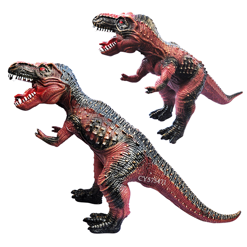 Figura De Dinosaurio De Cristal Realista – Rojo, 18x12.5 Cm, Juguete Educativo Y Decorativo Para Niños +3 Años