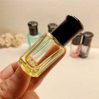 Vente en gros de flacons à bille en verre octogonaux de 3 ml, 6 ml, 12 ml, flacons de parfum vides colorés pour huile essentielle, massage