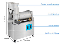 Machine à saupoudrer le sucre en poudre de beignets Machine automatique d'épandage de sésame