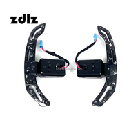 Volant en fibre de carbone forgé blanc avec palettes magnétiques noires pour BMW LCI G20 G30 G80 G82 M3 M4