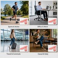 Semelles intérieures de chaussures sportives en PU/EVA personnalisées, confortables, respirantes et écologiques, pour femmes et hommes, vente en gros directe d'usine