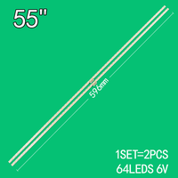 Strip Lampu Latar LED untuk KD-55X8500C LED Strip YLS_HRN55_7020_REV2 (Lampu Latar 75.P3F12G001) KD-X8508C XBR-55X850C