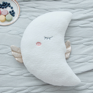 Cama decorativa para habitación de niños, almohada de felpa con forma de nube, Estrella y <span class=keywords><strong>luna</strong></span> - Product Image 3