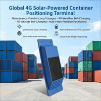 Panneau solaire en silicium monocristallin, dispositif de suivi de fret, dispositif de positionnement de conteneur haute efficacité, certifié FCC CE, IP66