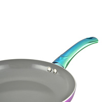 Vareet — Gadgets de cuisine antiadhésifs violet Le cruet, ensemble d'ustensiles de cuisine avec couvercle en verre, 5 pièces