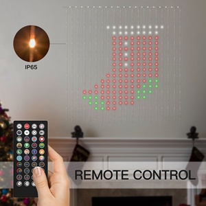 Usb rèm cửa sổ ánh sáng với ứng dụng điều khiển <span class=keywords><strong>Bluetooth</strong></span> DIY graffiti GIF Cảnh chế độ LED giáng sinh Lights đối với tường phòng trang trí - Product Image 6