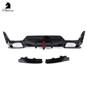 Nuevo difusor de parachoques trasero negro brillante caliente para BMW 3 <span class=keywords><strong>Series</strong></span> G20 LCI 2022 + labio de parachoques trasero ABS - Product Image 6