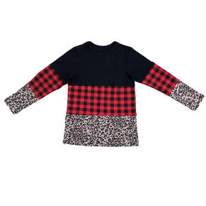 ベビー服ヒョウママと私マッチングシャツチェック柄スリーブ女の子のための冬のシャツ - Product Image 4