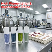 Vernis à ongles KUDAN vert frais, pelable à l'eau, séchage rapide, facile à retirer, sans lampe UV, CPNP HALAL ISO22716 OEM, faible MOQ