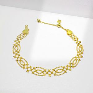 Pulsera de plata de ley 925 personalizada con dije chapado en oro de 18k, joyería de moda al por mayor, regalo de lujo, pulseras de trébol hechas a mano para mujer - Product Image 4