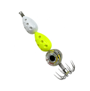 Leurre <span class=keywords><strong>LED</strong></span> pour la pêche nocturne aux calmars et aux crevettes, avec hameçon pour calamar, lumière flash phosphorescente pour la pêche en haute mer - Product Image 5