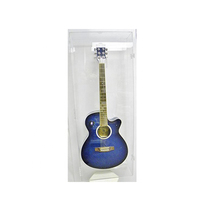 Grand écran d'affichage pour guitare électrique en acrylique, personnalisé, protection contre les UV, avec lumières Led, pièces