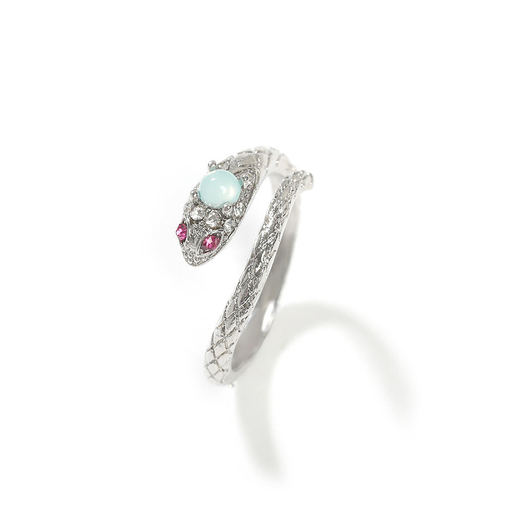 Silver (blue chalcedony) - copper