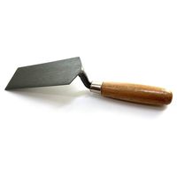 Truelle de maçonnerie en une seule pièce avec manche en bois de hêtre pour le marché américain Forme carrée 2 pouces par 6 pouces