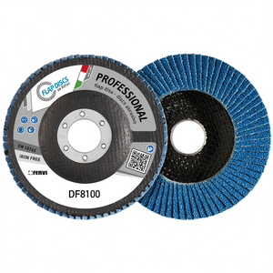 Disque à lamelles professionnel Fervi DF8100, disque abrasif sans fer pour le ponçage du métal - Product Image 1