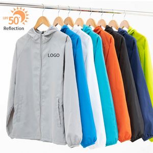 เสื้อแจ็คเก็ตกันแดดแบบมีฮู้ดน้ำหนักเบาสำหรับผู้ชาย UPF 50+ กันแดด กันลม สำหรับกิจกรรมกลางแจ้ง แห้งเร็ว ระบายอากาศได้ดี - Product Image 2