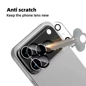 Protezione obiettivo della fotocamera Premium per <span class=keywords><strong>iPhone</strong></span> 11 12 <span class=keywords><strong>13</strong></span> 14 16 17 Air Pro Max Metal pellicola di copertura della fotocamera - Product Image 6