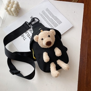 2023 printemps et automne mode femmes toile dessin animé <span class=keywords><strong>sac</strong></span> nouveaux enfants ours <span class=keywords><strong>poitrine</strong></span> bandoulière <span class=keywords><strong>sac</strong></span> à bandoulière - Product Image 4