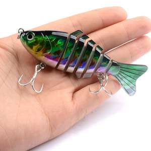 <span class=keywords><strong>Leurre</strong></span> de pêche <span class=keywords><strong>articulé</strong></span> ABS 10cm 15.6g, type Swimbait, pour la pêche au saumon - Product Image 1