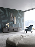 Fauteuil de salon en bois massif au design italien moderne confortable, chaise moderne