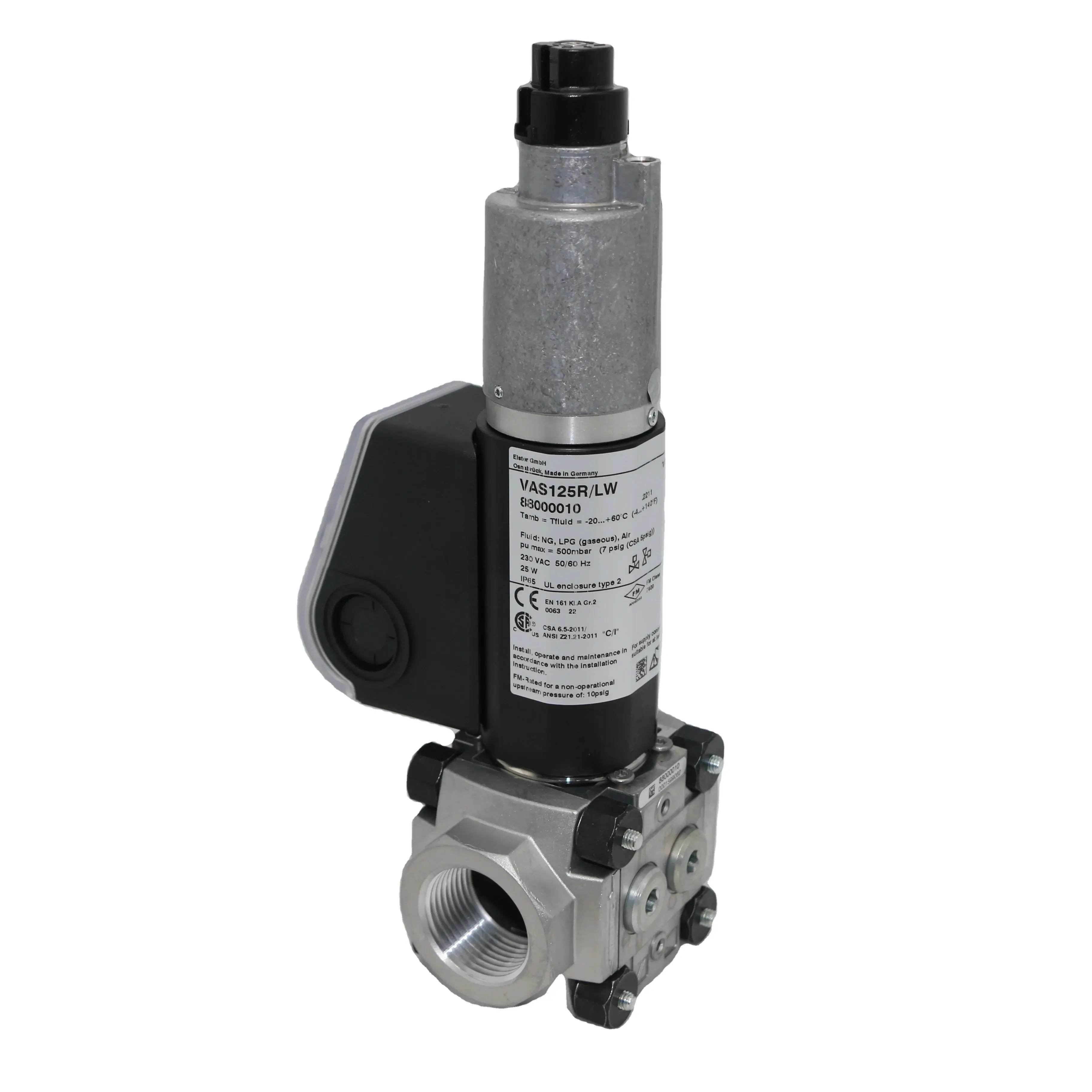 Kromschroder vasping-lw solenoid kontrol valfi endüstriyel yanma için Solenoid valf