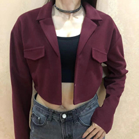 Nouveau modèle mode dame mousseline imprimé chemise petit manteau