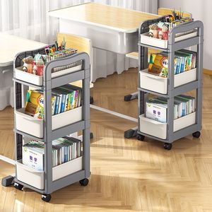 Pp Chất Liệu Cán Lưu Trữ Giỏ Hàng Nhiều Lớp Nhà Tổ Chức Cho Cuốn Sách/Túi/Văn Phòng Phẩm Cho Nghiên Cứu Phòng Khách Lưu Trữ Chủ Sở Hữu Kệ - Product Image 1