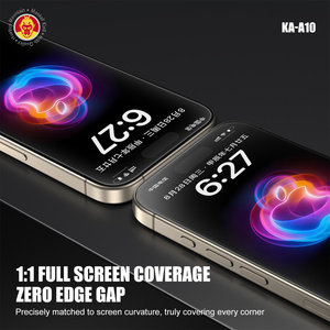 KA-A10 <span class=keywords><strong>Samsung</strong></span> S21-S26 Ultra Déverrouillage par empreinte digitale, protection d'écran en verre aluminium de 0,18 mm, plat uniquement, anti-rayures 9H, étanche - Product Image 6