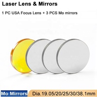 Dia. Miroirs réflecteurs Si Mo pour laser CO2 de 19, 20, 25, 30, 38,1 mm pour graveur et découpeur laser