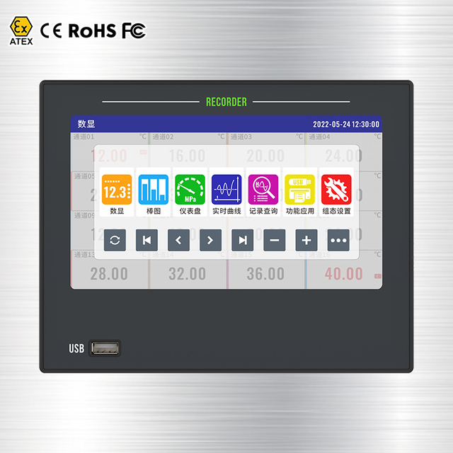 Paperless Recorder Temp Humidity Logger Thermocouple Logger Thermocouple Data Logger 16 Channel 8 Channel Temperature Data
