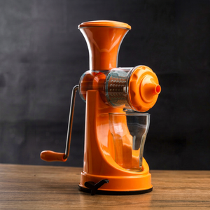 Presse-agrumes manuel Anax Orange pour fruits et légumes, hachoir avec lame en acier inoxydable et récipient (modèle ANAX 0406) - Product Image 1