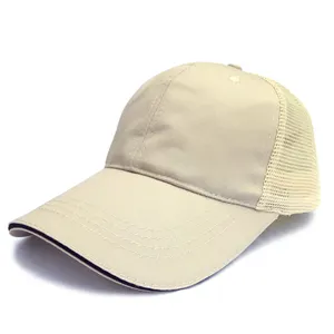 Topi bisbol jala kustom katun cuci topi bisbol yang dapat disesuaikan truk pengemudi Golf topi Ayah