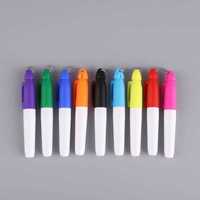 Marqueurs permanents miniatures colorés avec clips porte-clés de golf, pointe fine, encre noire