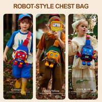 Sac à dos pour enfants, filles et garçons, bébé, voyage en plein air, léger, motif robot, respirant, ultra-léger, enfantin, mignon, pour sorties
