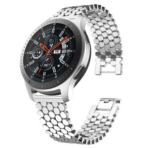Bracelet de 22mm pour <span class=keywords><strong>Samsung</strong></span> <span class=keywords><strong>Gear</strong></span> S3 Classic/S3, Bracelet en alliage pour <span class=keywords><strong>Samsung</strong></span> Galaxy Watch 46mm - Product Image 4