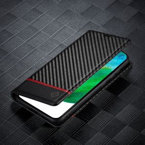 Étui de protection pour téléphone portable en cuir de fibre de carbone de style professionnel pour <span class=keywords><strong>Samsung</strong></span> S25 S24 Plus S23 Ultra S21 avec porte-carte - Product Image 2