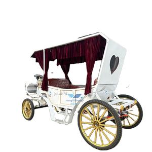 Turismo familiar europeo, turismo eléctrico, carruaje tirado por caballos, nuevo producto negro para transporte especial - Product Image 4