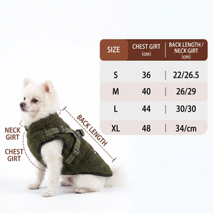 Veste-<span class=keywords><strong>harnais</strong></span> d'hiver pour chien 2-en-1, épaisse et rembourrée, avec anneau <span class=keywords><strong>de</strong></span> laisse, pour Golden Retriever et Labrador, idéale pour les promenades par temps froid - Product Image 5