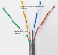 Cable de Red Ethernet Denixi Spot Goods Box 305M 1000ft UTP FTP SFTP CAT6, Negro, Resistente a los Rayos UV, para Uso en Exteriores
