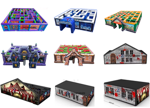 Parque de Juegos Inflable Comercial con Temática de Halloween, Circuito de Obstáculos de Aventura con Castillo Inflable - Product Image 5