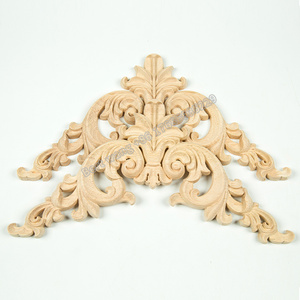 Miếng Dán Góc Hình Hoa Hồng Chạm Khắc Gỗ Hoa Hồng Điêu Khắc Gỗ Hoa Hồng - Product Image 1