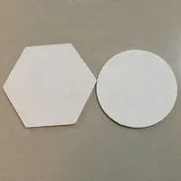 Рекламная специальная форма, пустые белые бумажные картонные подставки для мыши, сублимация