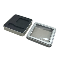 Boîte en étain personnalisée OEM avec couvercle transparent boîte en métal en étain une variété de tailles en option avec fenêtre usine